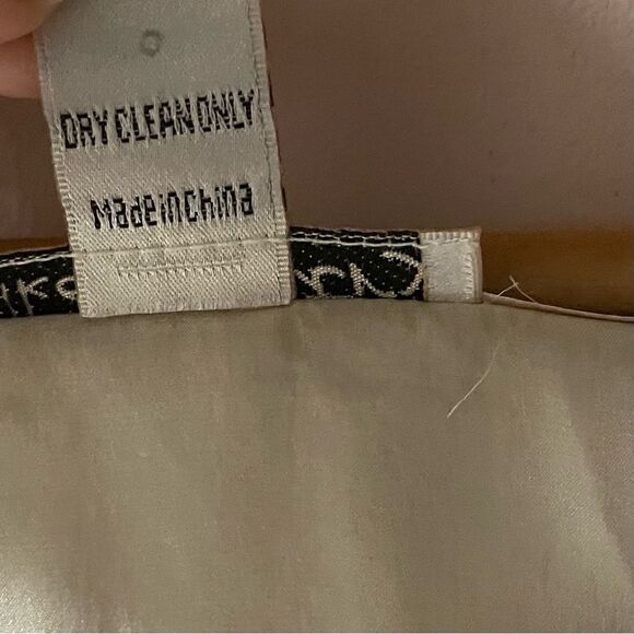 Vintage Silken Poetry Beige Silk Hand Crocheted Beaded Top & Skirt Set Sz M EUC - Picture 13 of 13